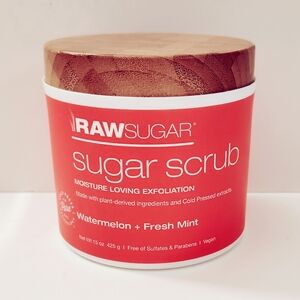 💚2/$20 Raw Sugar Watermelon + Fresh Mint Sugar Scrub
